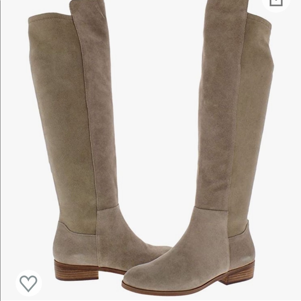 Worn once! Real suede leather knee high Sole Society boots